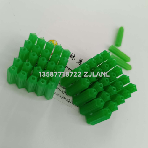 绿色直筒膨胀管6mm8mm自产自销有方块式有散装式