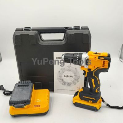 High-Power Electric Hand Drill Household Hand Drill Charging Tool Lithium Battery Multi-Function Impact Pistol Drill Electric Screw