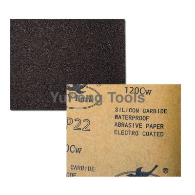 Water-Resistant Silicon Carbide 60-2000 Mesh Sandpaper Waterproof Sandpaper Polishing Fine Sandpaper