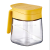 Transparent Glass Condiment Dispenser Household with Handle Press Open Spice Jar Moisture-Proof Heat-Resistant Seasoning Storage Tank
