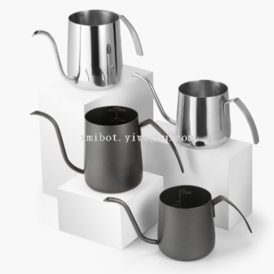 304 Stainless Steel Teflon Ear-Hanging Coffee Pot 7-Word Handle Hand Pouring Coffee Pot Outdoor Ear-Hanging Pot
