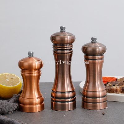 Abs Electroplating Copper Bronze Pepper Mill Grinder Pepper Particles Crusher Kitchen Gadget