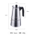 New Italian Stainless Steel Coffee Pot Ingenious Design Moka Pot Household Portable Stove Coffee Maker