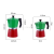 New Red Green Classic Octagonal Coffee Pot Popular Moka Pot Thickened Handle Hand Wash Pot