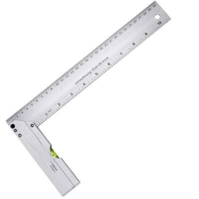 Thickened Aluminum Alloy Angle Square High Precision Stainless Steel L-Square 90 Degrees Woodworking Multi-Functional Wide Seat L-Shaped Ruler Esquadro