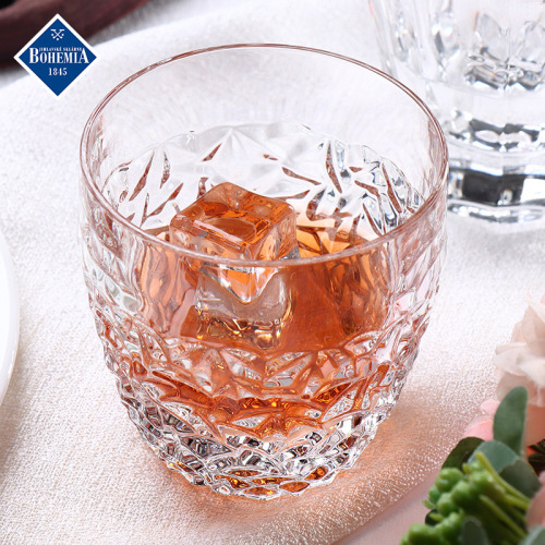杯子进口水晶欧式酒杯北欧复古创意轻奢水杯玻璃高档家居威士忌杯