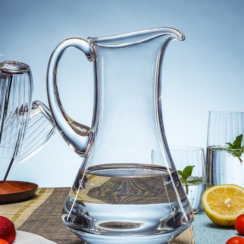 捷克进口无铅水晶玻璃冷水壶家用扎壶水杯套装高档大容量凉水壶