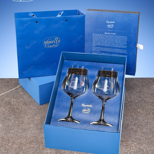 捷克进口红酒杯水晶杯高端优雅轻奢高脚杯送礼礼品勃艮第对杯礼盒