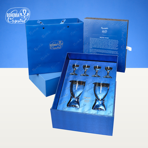 捷克进口水晶杯白酒杯红酒杯酒杯轻奢高端分酒器高颜值高质量礼盒