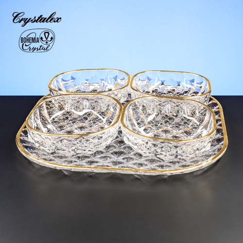 捷克进口水晶花瓶果盆酒具高端轻奢高品质高颜值家用好物送礼好物