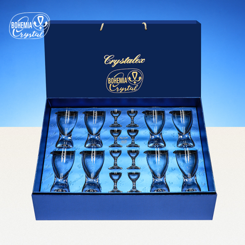 捷克进口水晶杯白酒杯红酒杯酒杯轻奢高端分酒器高颜值高质量礼盒