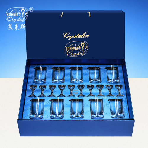 捷克进口水晶杯白酒杯红酒杯酒杯轻奢高端分酒器高颜值高质量礼盒