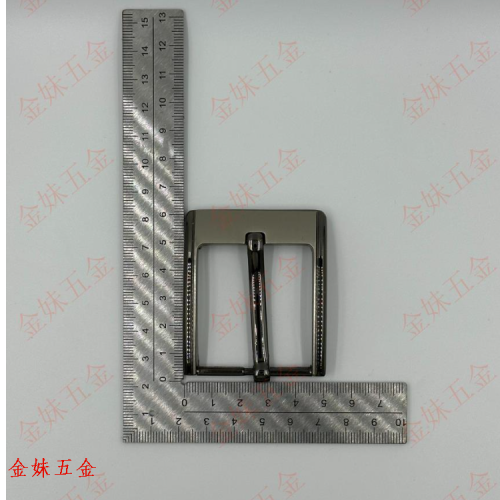 40mm Alloy Belt Buckle Pin Buckle Wholesale Belt Buckle Customization as Request Laser Gun Black Gray Sand Factory Direct Sales