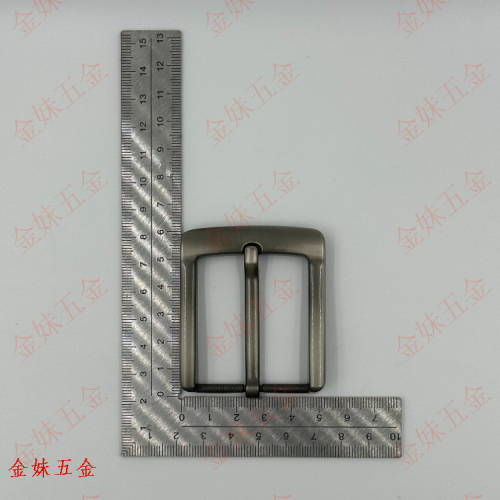 40mm Alloy Belt Buckle Pin Buckle Wholesale Belt Buckle Customization as Request Laser Gun Black Gray Sand Factory Direct Sales