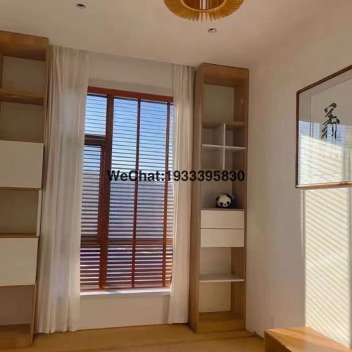 custom villa living room study office office building bedroom solid wood blinds wholesale and retail