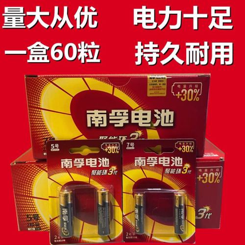 Wholesale Nanfu No. 5 No. 7 Alkaline Battery Toy Remote Device Calculator Fingerprint Lock 1.5V Mercury-Free Dry Batteries