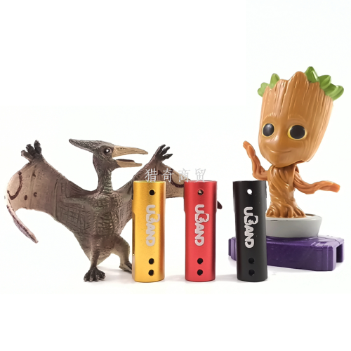 金属上旋  增程器 三色海豚图案饰品 装饰外观件 黑红黄 玩具摆件