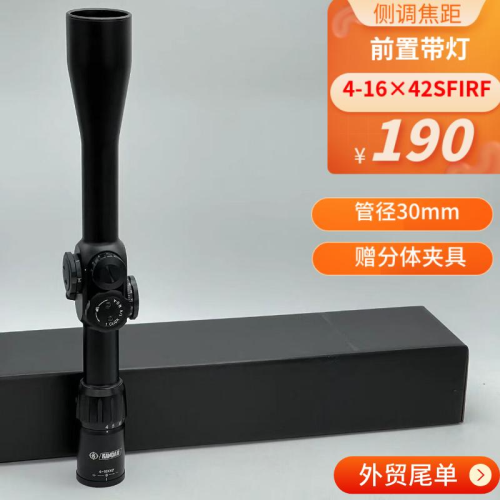 Eating Chicken Times Mirror Kangda 4-16 × 42sfirf Side Adjustment Focal Length with Light Front Telescopic Sight （Foreign Trade Tail Order）