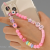  Colorful Soft Polymer Clay Mobile Phone Strap Chain Lanyards Women Girls Bohemia Pearl Rope For Phone Case Hanging Cord