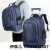 2024 New Backpack Trolley Backpack Suitcase Men's and Women's Large Capacity Trolley High School Student Schoolbag