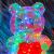 Colorful Bear Love Bear App Bluetooth Control Light Bear Birthday Gift Valentine's Day Rose Bear Cross-Border Mother's Day