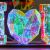 Colorful Love Valentine's Day Confession Scene Art Gallery Display Luminous Love Window Display Cross-Border Luminous Love
