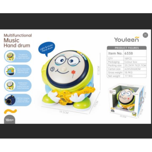 电动萌趣音乐手拍鼓（开窗盒）