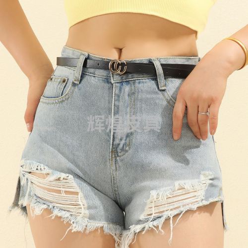 women‘s simple personalized all-match trendy retro ins decoration jeans belt summer accessories skirt belt