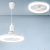 Smart Remote Control Led Fan Light E27 Screw Adjustable Light Bedroom Aromatherapy Plastic Small Fan UFO Lamp