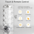 Rose Lamp Bluetooth Crystal Lamp Bedroom Bedside Touch Remote Control Night Light Atmosphere Charging Small Night-Light Table Lamp