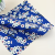5Pcs 7.8*9.8in Handmade Fabric Set with Blue and Wind Gilded Printed Cotton Quilted Fabric Bundle Handmade DIY Clothing Patch Sewing Accessories