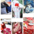 5Pcs 7.8*9.8in Japanese Series Pure cotton fabric handmade DIY quilted printed kimono doll clothing process fabric