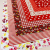 8Pcs 9.8*9.8in Red Cotton Fabric Printed Square Sewing Needle Thread and Handmake DIY Patch Fabric Accessories
