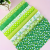 8Pcs 9.8*9.8in Green Cotton Fabric Printed Square Sewing Needle Thread and Manual DIY Patch Fabric Accessories