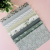 8Pcs 9.8.*9.8in Gray Cotton Fabric Printed Square Sewing Needle Thread and Manual DIY Patch Fabric Accessories