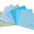 Blue 7pcs 19.6x19.6in Floral Fat Quarters Fabric Bundles Fabric Quilting Squares Precut Patchwork Quarter Sheets for Sewing Patterns Bundle