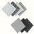 Black 7pcs 19.6x19.6in Floral Fat Quarters Fabric Bundles Fabric Quilting Squares Precut Patchwork Quarter Sheets for Sewing Patterns BundlB