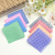 8Pcs 9.8*9.8in Colored Polyester Plaid Pattern Patch Handmade DIY Clothing Sewing Accessories