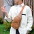 Messenger Bag Men's Chest Bag Fashion Casual Men's Shoulder Bag Korean Multi-Functional Pu Leather Small Shoulder Bag