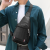 Foreign Trade in Stock Business Trends Men's Pu Sling Bag One Shoulder Waterproof Large Capacity Chest Bag