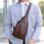 Cross-Border Men's New Chest Bag Fashion Messenger Bag Pu Leather Multi-Functional Waterproof Anti-Theft Outdoor