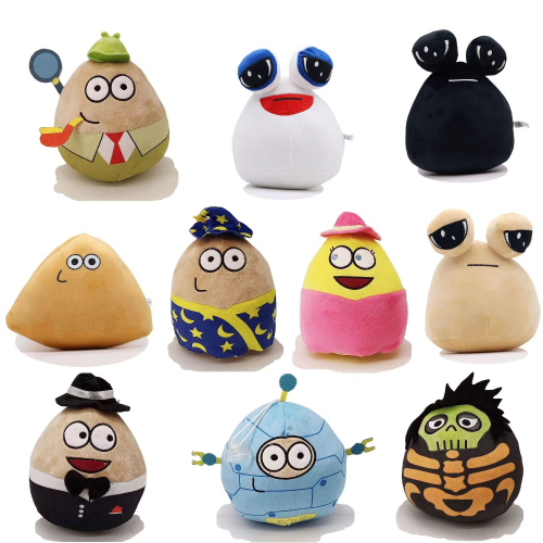 europe and america cross border hot new arrival my pet pou plush alien doll cartoon potato plush toy