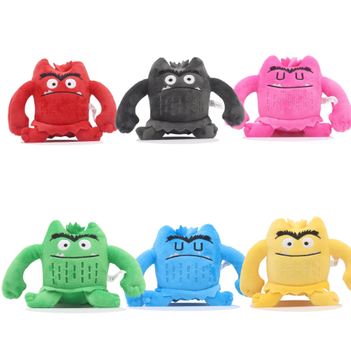 cross-border hot sale cartoon the color monster funny my emotional expression little monster figurine doll