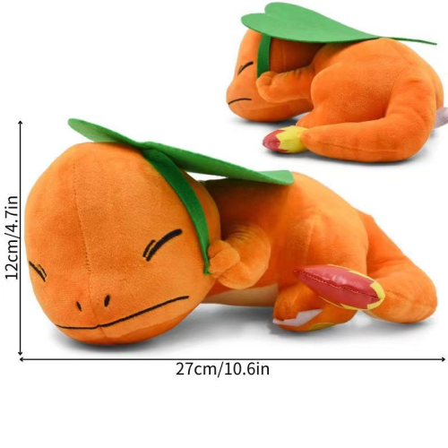 lying posture charmander plush doll lying sleeping charmander nap fire-breathing dragon storm carp dragon doll toy