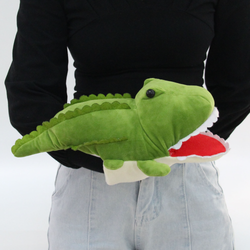 cross-border plush toys creative anime peripheral crocodile plush doll hand puppet parent-child game interaction cute puppet