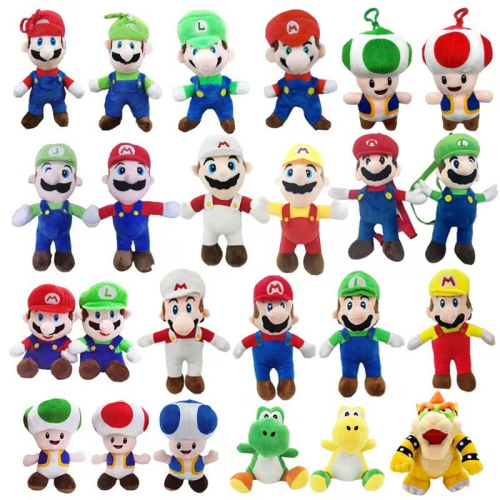 in stock super mario war plush toy mushroom man doll luigi marioch ibio doll