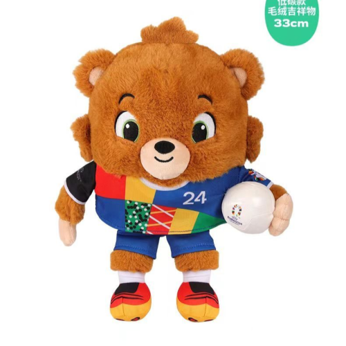 2024 european world cup mascot arbat bear plush toy garage kit decoration souvenir new european cup