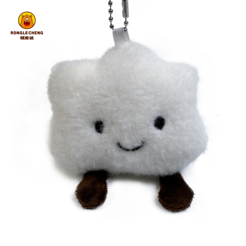 创意毛绒公仔可爱云朵玩偶钥匙扣挂件服装包配饰娃娃机小礼物批发