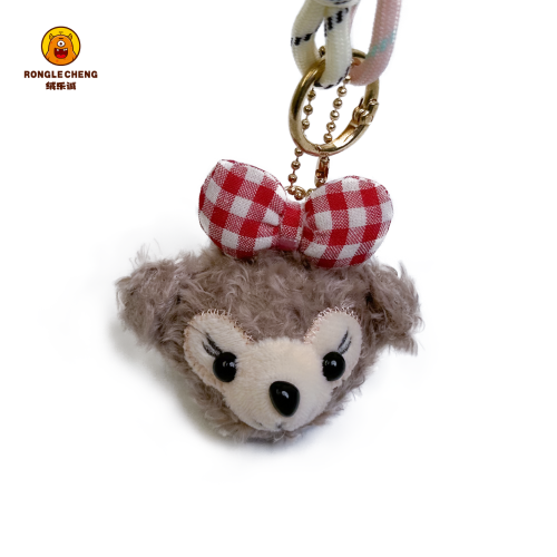 大头娃娃挂件可爱丸子头炸毛棉花娃娃挂件公仔毛绒钥匙扣生日礼物