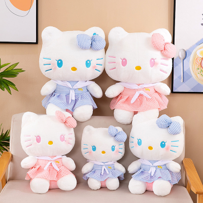 Hellokitty Cat Doll Hello Kitty Plush Toy Kt Doll Pillow Birthday Gift for Girls